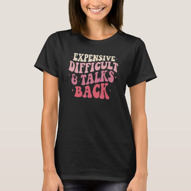 Camiseta Difícil Caro E Fala De Volta Engraçada Mama Moth (Frente)
