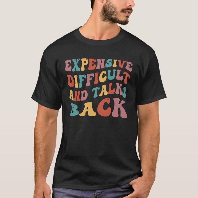 Camiseta Difícil E Dispendioso, Fala De Dia de as mães De V (Frente)