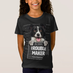 Camiseta Dificuldade - Borda Cheia Collie Puppy é Naugh