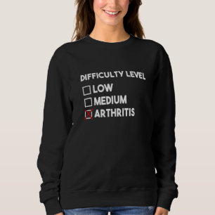 Camiseta Dificuldade Nível Artrite Consciência Mês Artrite