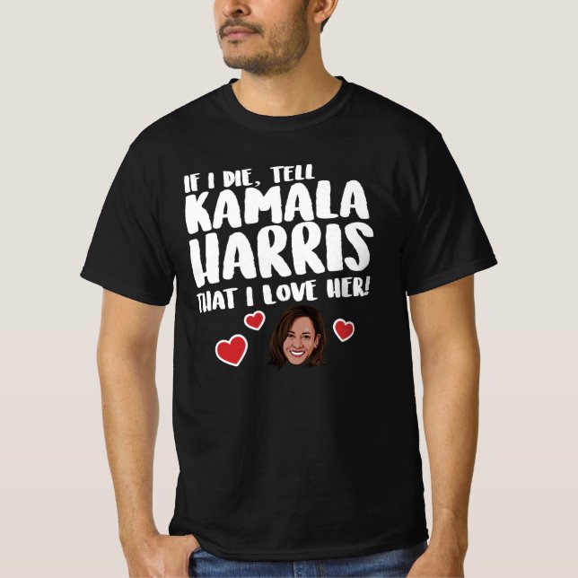 CAMISETA DIGA A KAMALA HARRIS QUE A AMO (Frente)