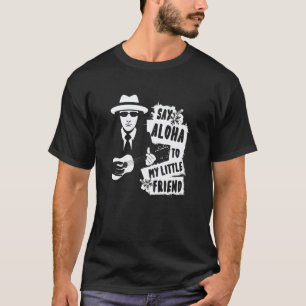 Camiseta Diga Aloha ao Meu Pequeno Amigo Ukulele Guitarra
