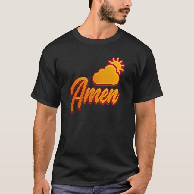 Camiseta Diga Amen se concordar (Frente)
