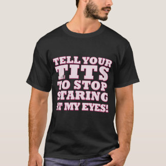 Camiseta Diga ao Youritso Parar de encarar meus olhos retro