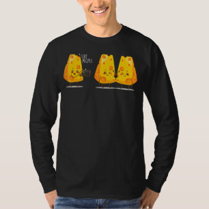 Camiseta Diga às Pessoas: Deliciosa Fatia Derretendo Queijo