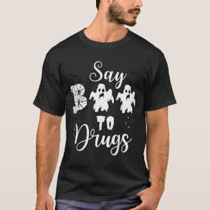 Camiseta Diga Boo às Drogas Diversão Semana de Conscientiza