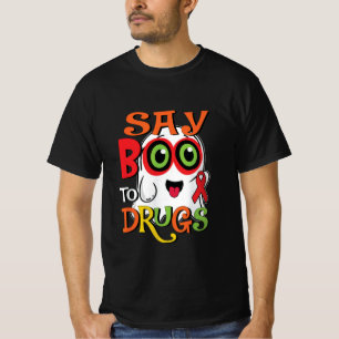 Camiseta Diga Boo para Drogas