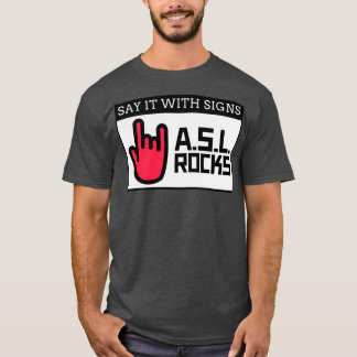 Camiseta Diga Com Sinais