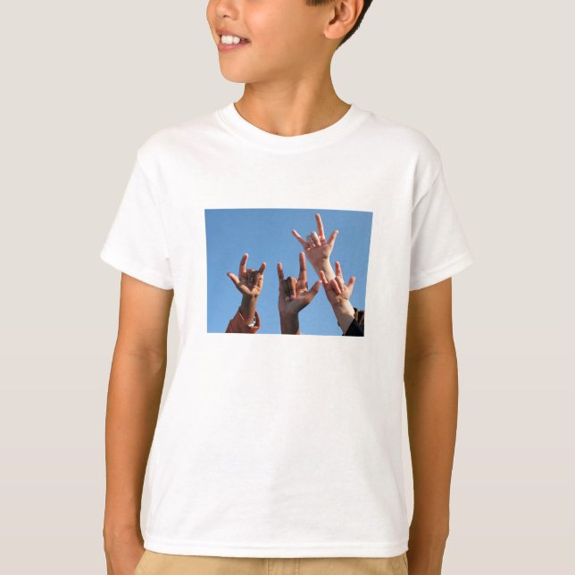 Camiseta Diga com um Sinal (Frente)
