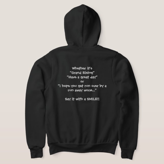 Camiseta Diga com um SORRISO (Postura das costas)