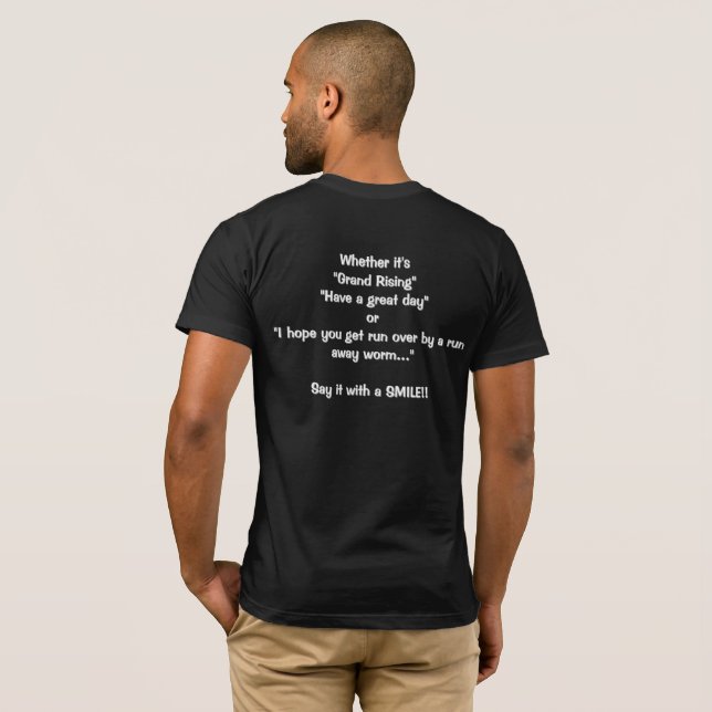 Camiseta Diga com um SORRISO (Parte Traseira Completa)