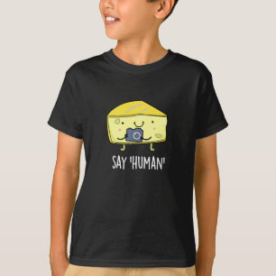 Camiseta Diga Fotógrafo Engraçado Humano Queijo Pun Escuro