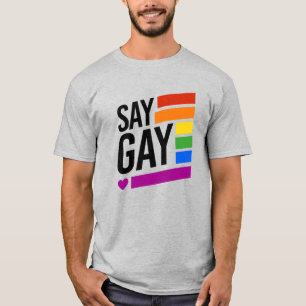 Camiseta Diga Gay - Bares arco-íris