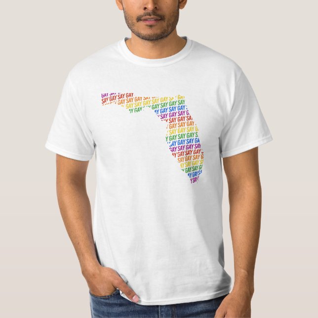 Camiseta Diga Gay Flórida (Frente)