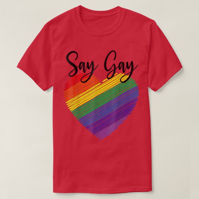 Camiseta Diga Gay Florida Trans Orgulho gay Orud LQBTQ  (Frente do Design)