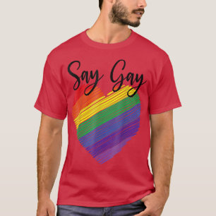 Camiseta Diga Gay Florida Trans Orgulho gay Orud LQBTQ 