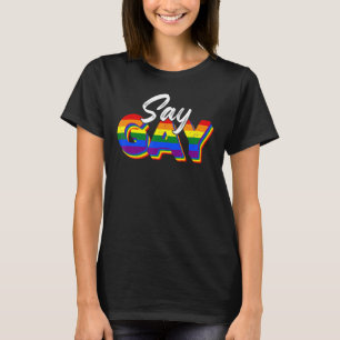 Camiseta Diga Gay Lgbt Pride