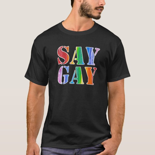 Camiseta Diga "Gay" Professora De Serviço Enfermeira De Dev (Frente)