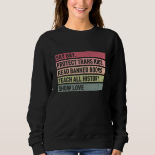 Camiseta Diga Gay Proteja Crianças Trans Leia Livros Proibi