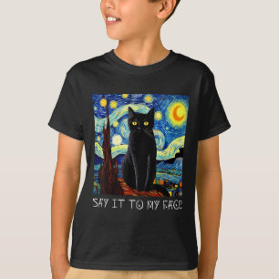 Camiseta Diga Isso Para Minha Cara Arte Engraçada, Pintado