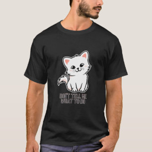 Camiseta Diga-me O Que Fazer Meme Estilo Retro Gato Antigo