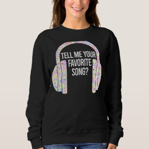 Camiseta Diga-me seus Fones de ouvido favoritos de gelo