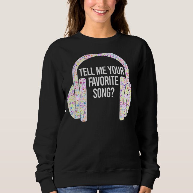 Camiseta Diga-me seus Fones de ouvido favoritos de gelo (Frente)