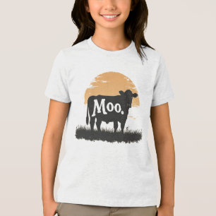 Camiseta Diga Moo — Bonita Prata-Vaca
