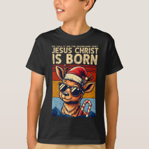 Camiseta Diga Na Montanha Que Jesus Cristo É Bo