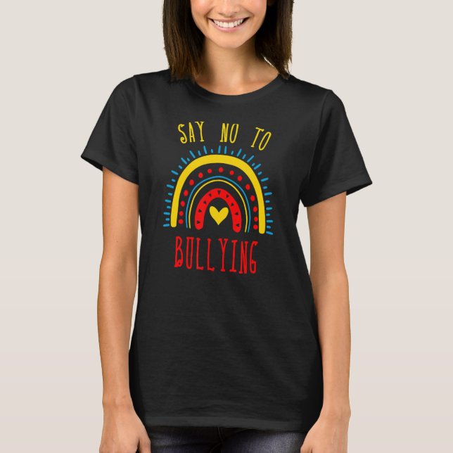 Camiseta Diga "Não" À Agitação Que O Dia Da Unidade Contra  (Frente)