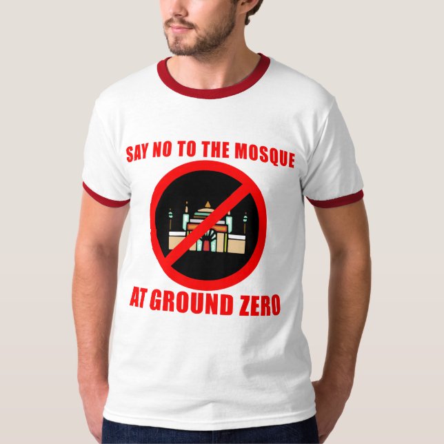 Camiseta DIGA NÃO à MESQUITA na Nova Iorque (Frente)