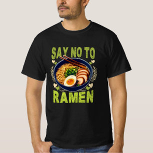 Camiseta diga não a ramen