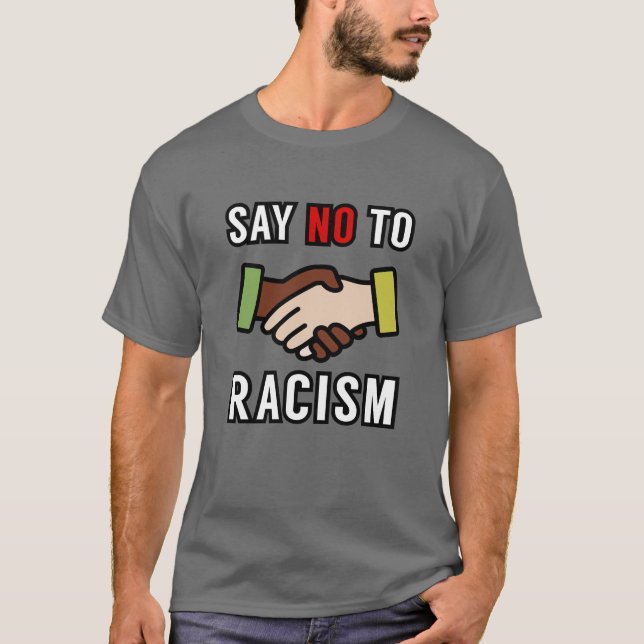 Camiseta Diga Não Ao Racismo (Frente)