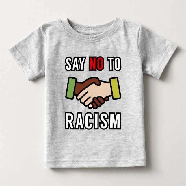 Camiseta Diga Não Ao Racismo (Frente)