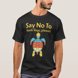 Camiseta diga não às sacolas plásticas por favor 1