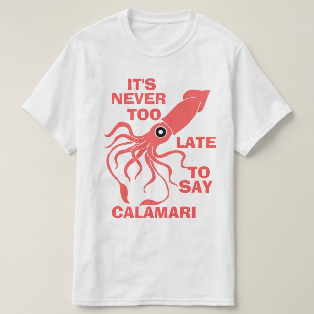Camiseta Diga o Calamari (Frente do Design)