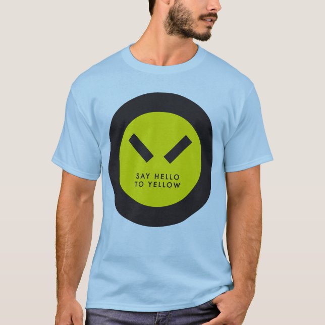 Camiseta Diga olá! amarelar (Frente)