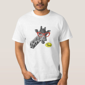 Camiseta "DIGA QUE!?" Girafa de fala