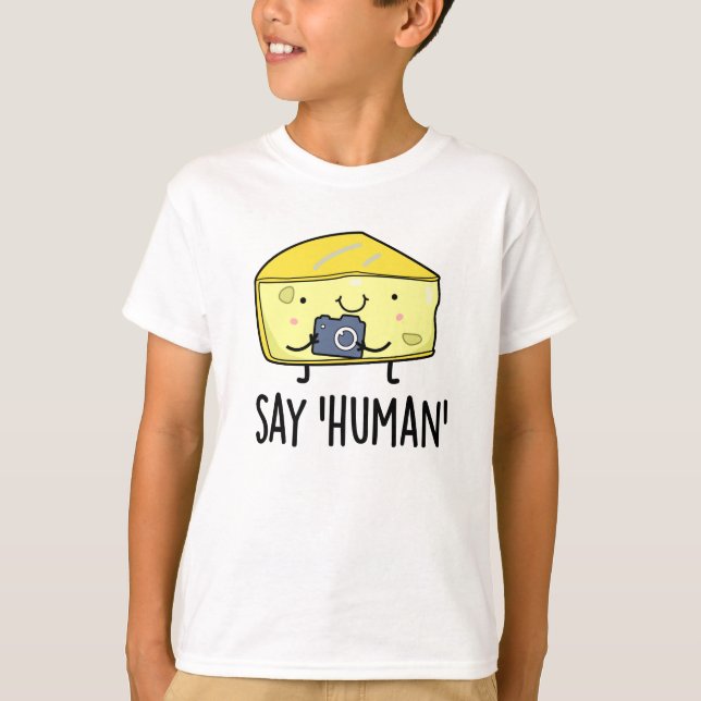 Camiseta Diga Queijo Fotógrafo Engraçado Humano (Frente)