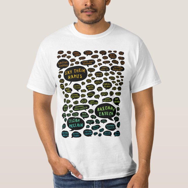 Camiseta diga seus nomes arco-íris (Frente)