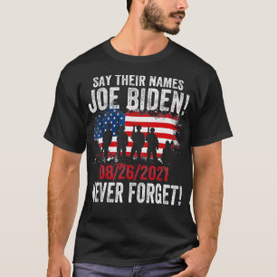 Camiseta Diga Seus Nomes Joe Nomes De Soldados Falidos 13 E