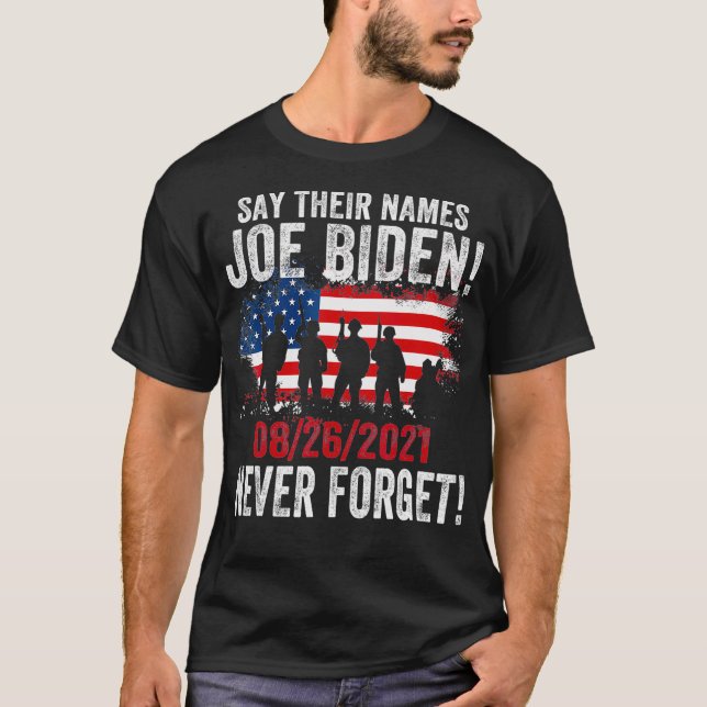 Camiseta Diga Seus Nomes Joe Nomes De Soldados Falidos 13 E (Frente)