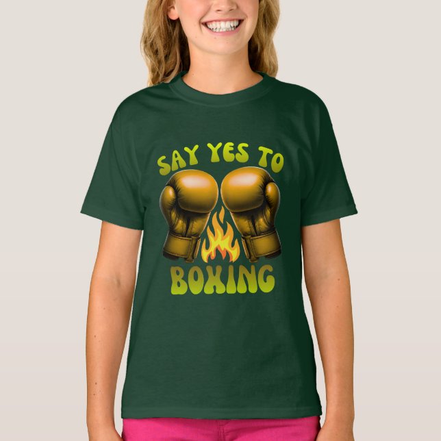 Camiseta diga sim ao boxe (Frente)
