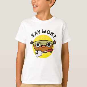 Camiseta Diga Wok Funny Chinês Wok Pun