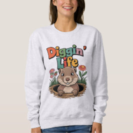 Camiseta Diggin' Life Funny Gopher Amante de os animais