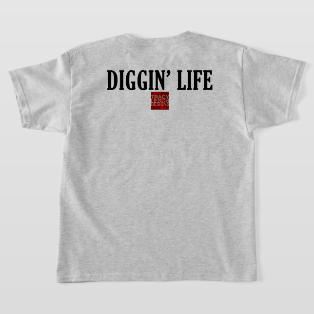 Camiseta Diggin 'Life Kids (Postura das costas)