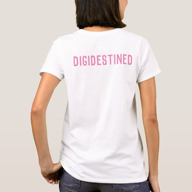 Camiseta Digimon Digivice DigidDestinado a Mulheres Leves (Verso)