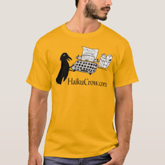 Camiseta Digitação de Haiku Crow