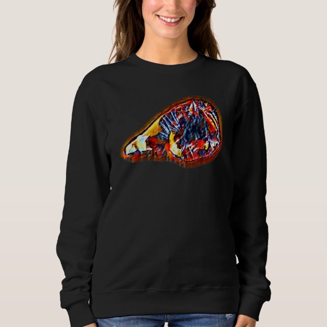 Camiseta Digital Abstract Painting Of A Cat 6 (Frente)