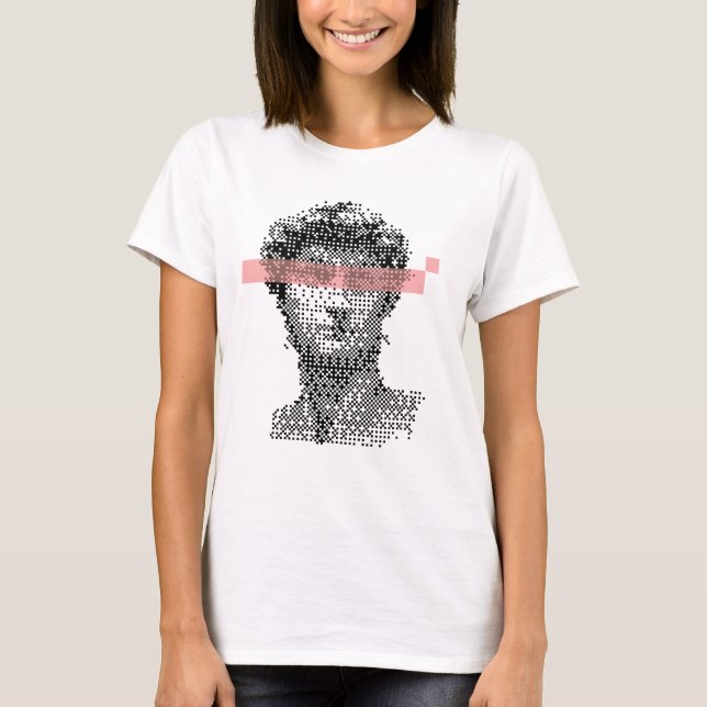 Camiseta Digital David Michelangelo Pixel design (Frente)